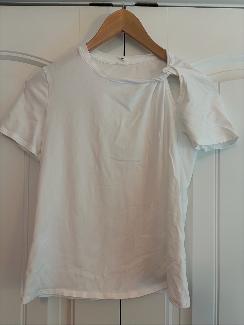 Lululemon Shoulder Twist Tee T Shirt Top Women's Size XS White Athleisure